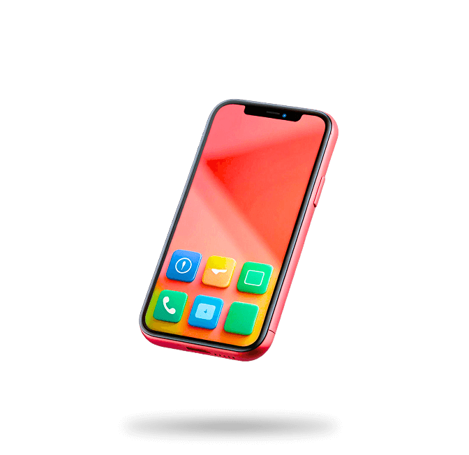 3D illustration of mobile phone