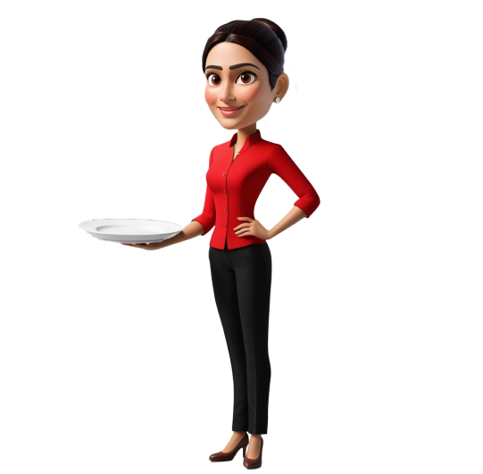 3D illustration of eatout